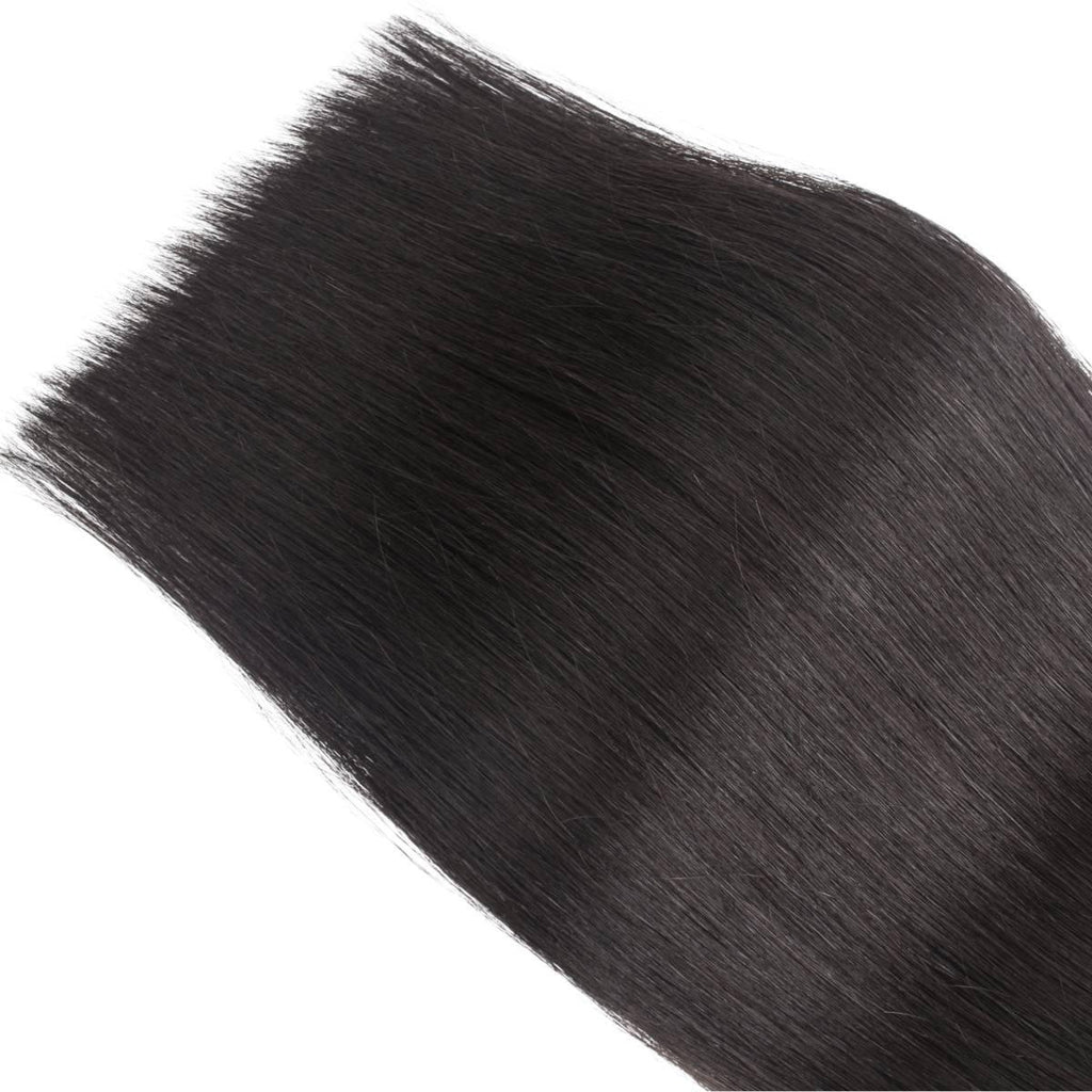 Raw Straight Seamless Clip-In 100% Human Hair Extensions