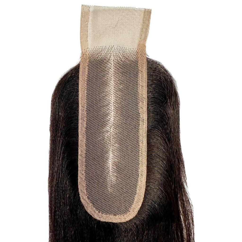 Yaki Straight 2x6 Transparent Lace Human Hair Closure