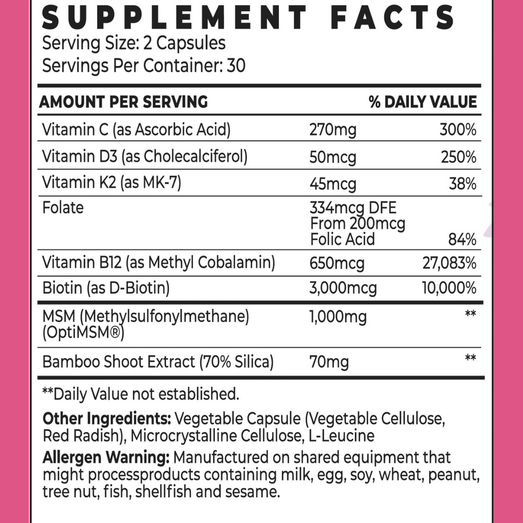 MSM + BIOTIN | Hair Nutrients Capsules