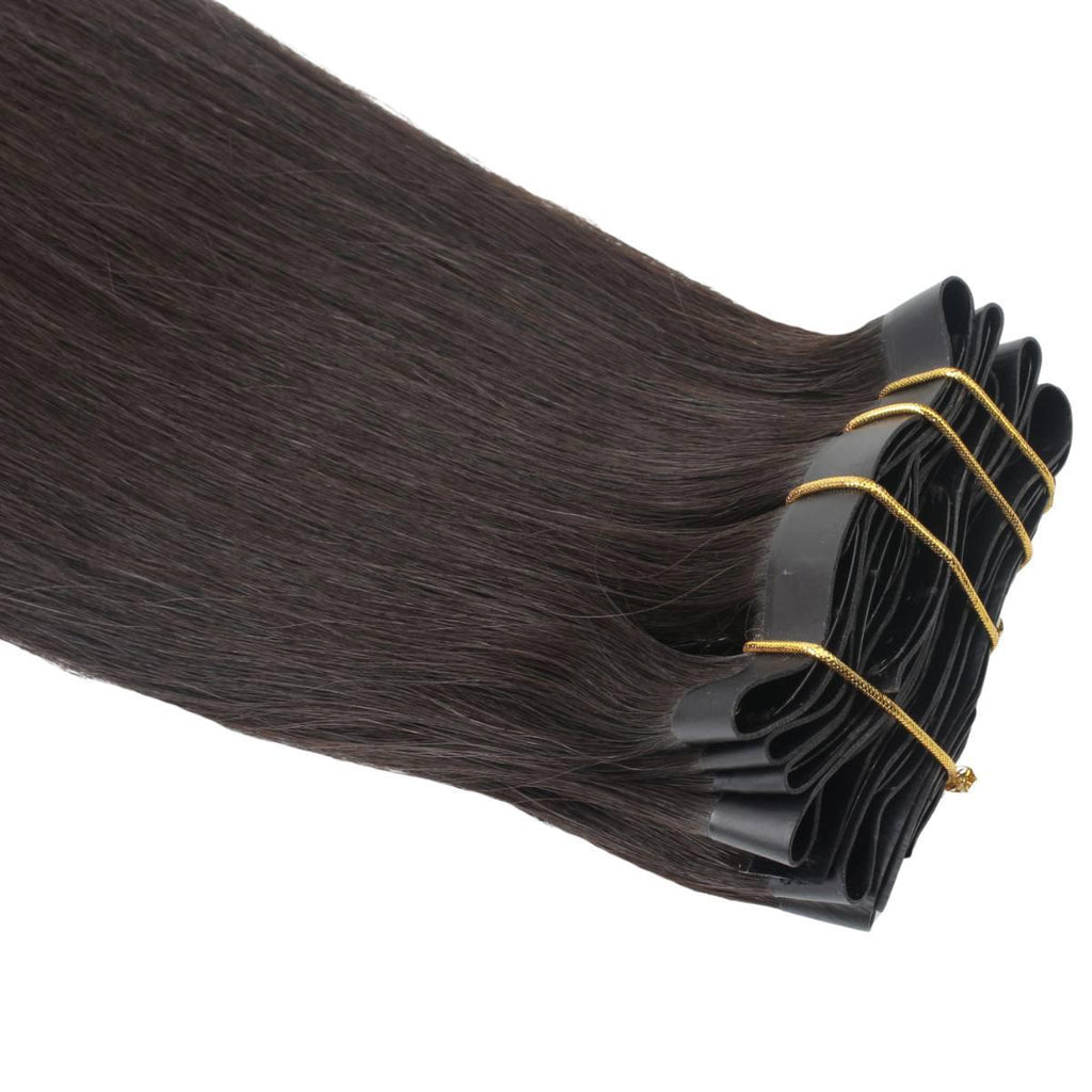 Raw Straight Seamless Clip-In 100% Human Hair Extensions