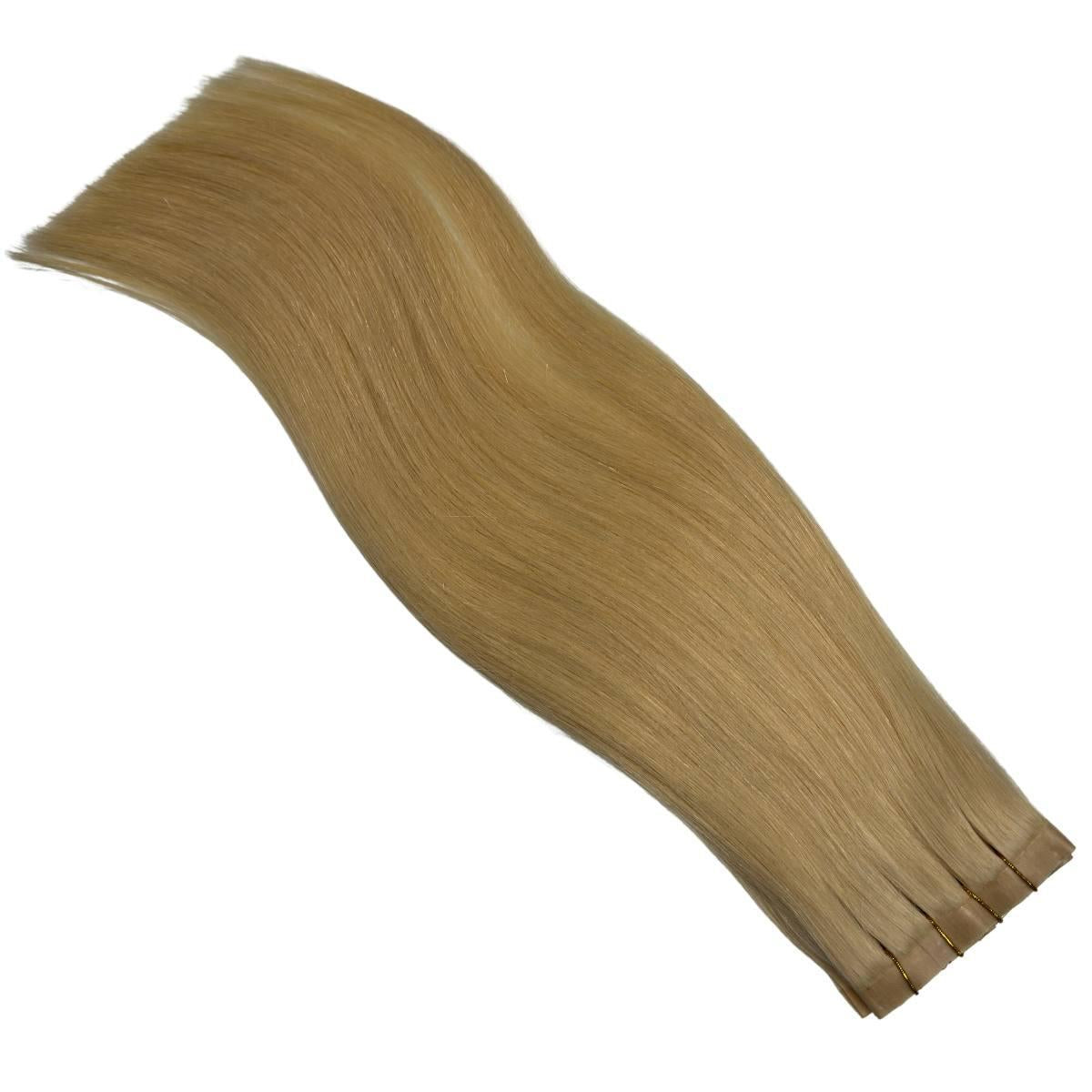 Raw Blonde Straight Seamless Clip-In 100% Human Hair Extensions