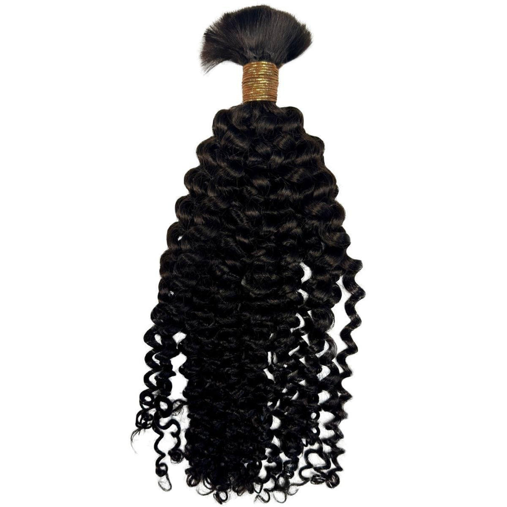 Kinky Curly Bulk 100% Human Braiding Hair