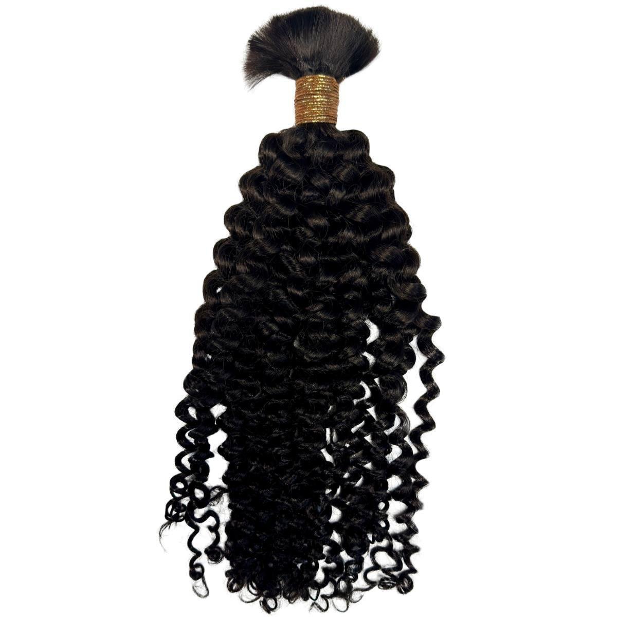 Kinky Curly Bulk 100% Human Braiding Hair